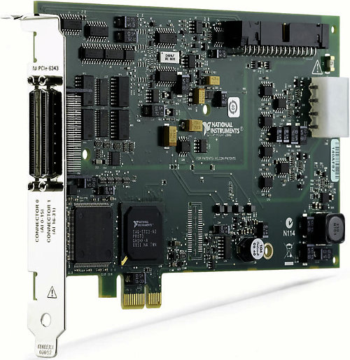 Placa PCIe de E/S multifunción, 32 AI, 48 DIO, 4 AO, de la Serie X (PCIe-6343) 781047-01