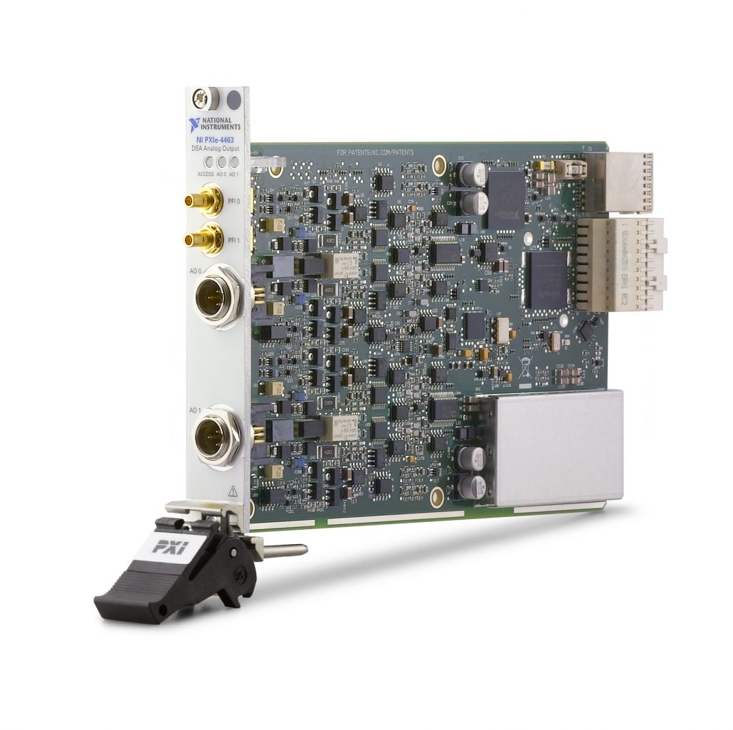 Módulo de Salida de Audio con mini XLR de la Serie PXIe (NI-PXIe4463), 2 Canales, 51,2 kS/s, 24 bit 783086-02