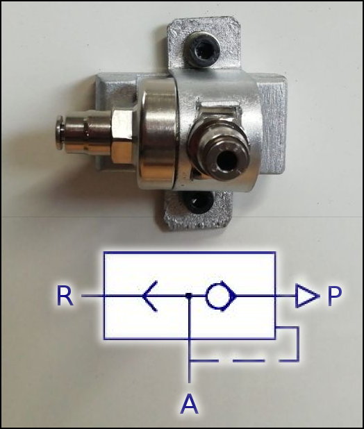 Válvula de descarga rápida con conexión de 1/8 pulgada VSC-588-1/8