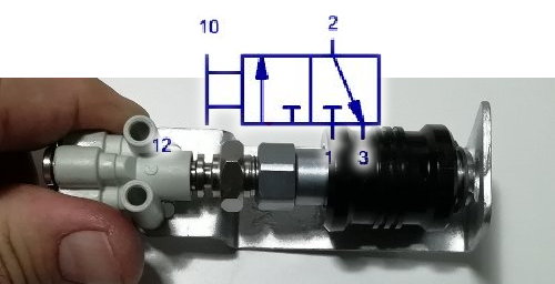 Válvula coalizante conexión 1/8 pulg VMS-118-1/8 y distribuidor