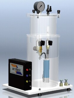 Pequeña planta de control de procesos para regular la presión de un gas PCT53