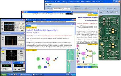 Plaforma de software p/la enseñanza de Electrónica Básica, Servocontrol, Instrumentación, Procesos y Telecomunicaciones 93-420