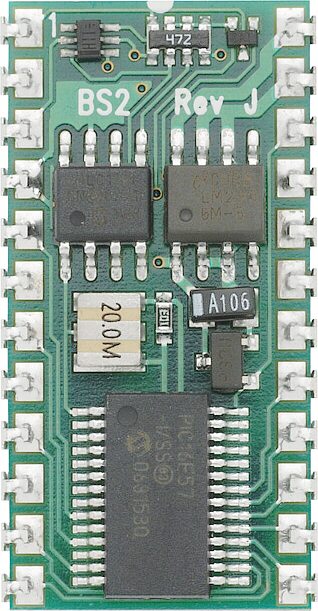 Microcontrolador c/intérprete Basic Stamp 2 incoporado BS2-IC