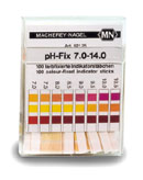 Varillas indicadoras de pH - Gama de medición pH 7,0 - 14  W11726