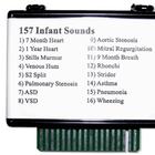 Simulador de ruidos estetoscópicos: memoria c/ruidos cardiacos y pulmonares de niños pequeños W49406