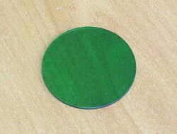 Filtro verde, 45mm de diámetro 1101000300312