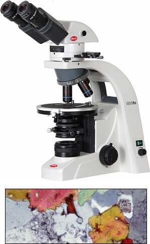 Microscopio ergonómico binocular de polarización BA310Pol Binocular