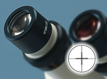 Ocular micrometrico WF 10X , 14mm x 0,1mm SMZ-OR-1/10-10X