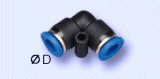 Conector codo 90 tubo-tubo 4 mm PUL 04