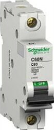Disyuntor termomagnético monopolar C60N, 10A, con curva C SCH A9N24401