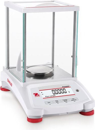 Balanza analítica Pioneer 220 g x 0,1 mg, con calibración interna semiautomática PX224