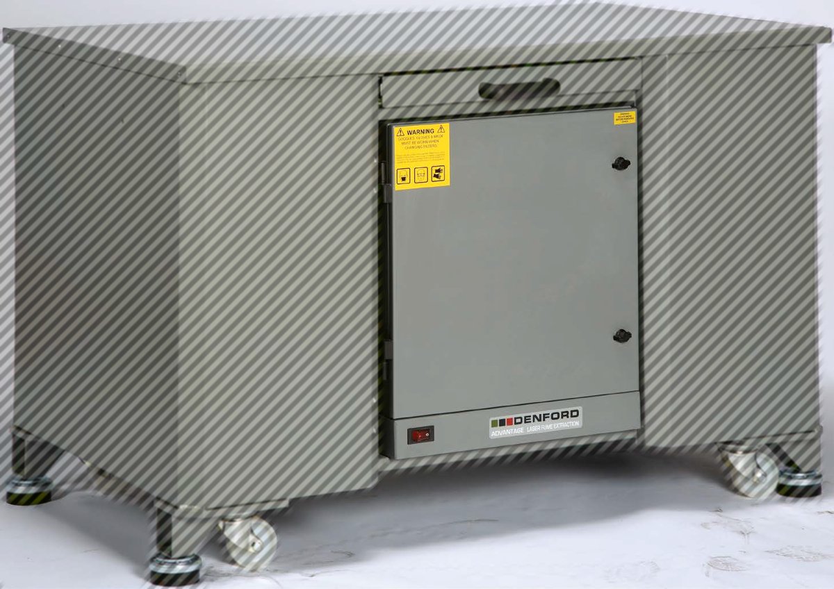 Opción p/Routers de la serie 6600 montados en Bancos Denford: Unidad de extracción y filtrado de polvo (540 m3/hora) ADVXU