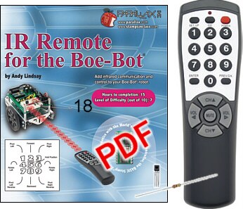 Módulo de control remoto IR p/Robot Boe-Bot 28139