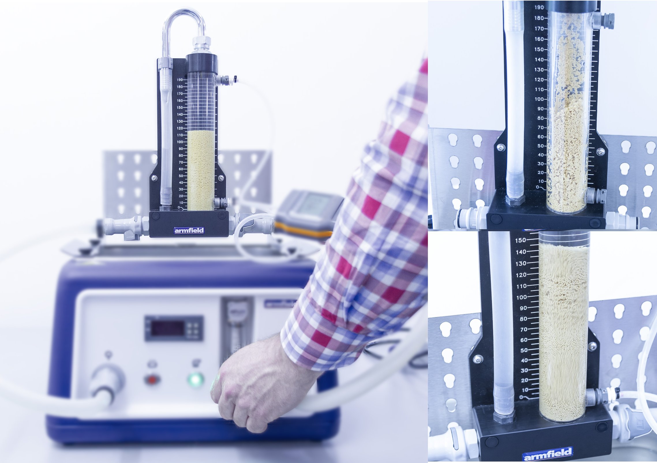 Módulo p/estudiar el comportamiento y características sistemas con lecho fluidizado FS-4.1