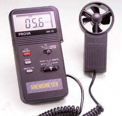 Instrumento combinado: termómetro y anemómetro digital AVM-03