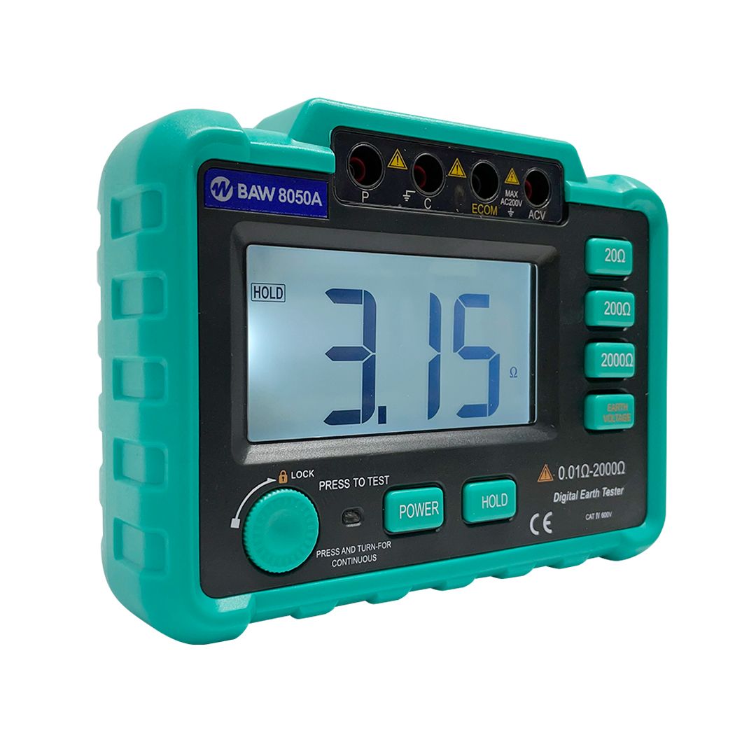 Telurímetro digital (medidor de puesta a tierra) BAW8050A