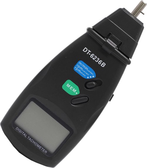 Tacómetro digital dual contacto/fotoeléctrico DT-6236B