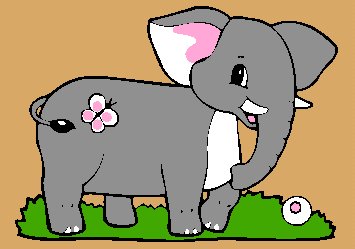 Encaje plano sobre animales: ELEFANT MA10801