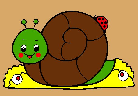 Encaje plano sobre animales: CARACOL MA10805