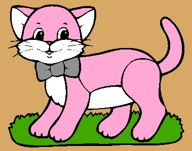 Encaje plano sobre animales: GATO MA10808