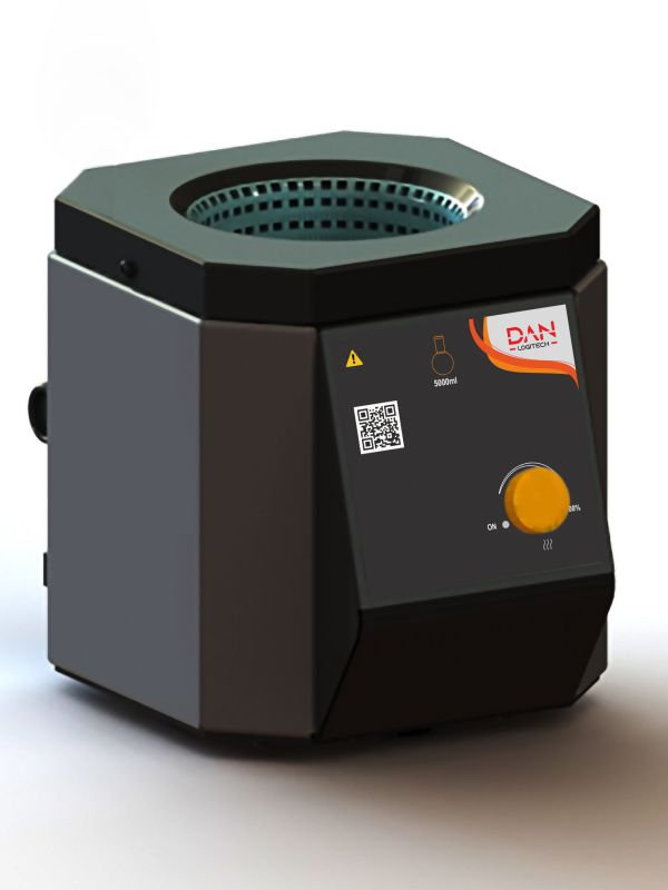 Manto calefactor premium para balón de 1000 ml, línea Black Diamond, con ajuste continuo de potencia calefactora GL-1220.DNEU.04
