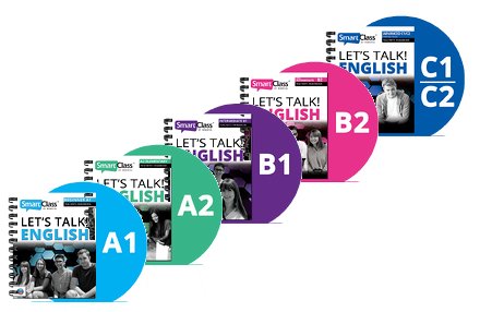 Juego de manuales del docente para el curso Let´s Talk! English niveles A1 a C1/2 Splus LTE HB