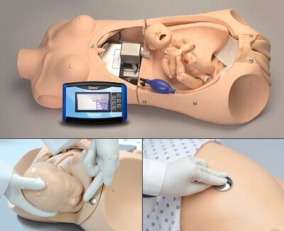 Simulador de trabajo de parto, motorizado, programable, con instrumentación electrónica S552