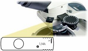Placa retardadora 1/4 de lamda p/microscopio de polarización (antiguamente llamada placa de mica) 1101006700162
