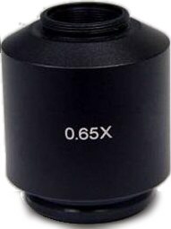 Adaptador ISO p/acoplar cámaras videomicroscópicas 2/3 pulg a instrumentos trinoculares compatibles CCAD ISO 065X