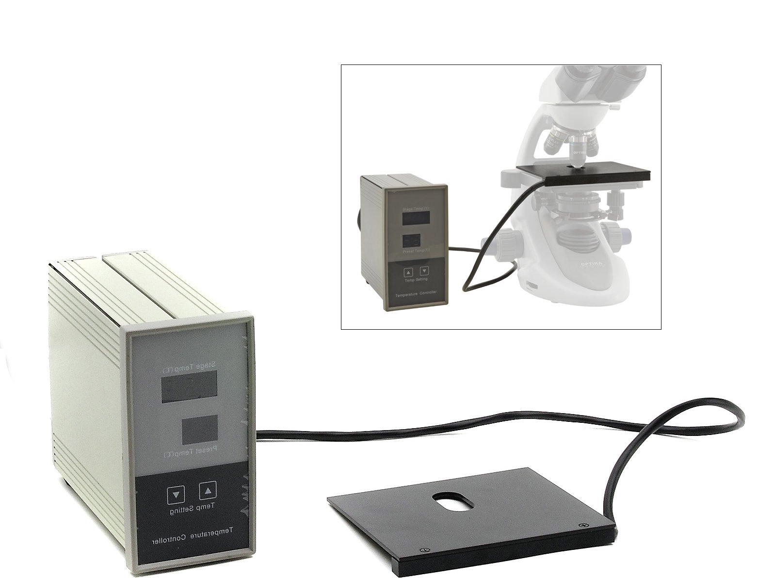 Temostatizador para platinas de microscopio de 150x139 mm M-666.290