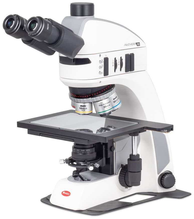 Microscopio ergonómico trinocular para análisis de materiales Panthera TEC MAT BD-T