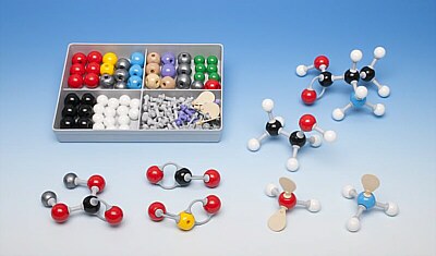 Conjunto básico de modelos moleculares p/Química Orgánica e Inorgánica -  TecnoEdu